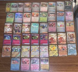 POKEMON Prismatic Evolutions 45 Card Lot: Master Ball, Poke Ball, Full Art, EX - Image 1