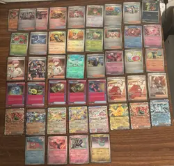 POKEMON Prismatic Evolutions 45 Card Lot: Master Ball, Poke Ball, Full Art, EX - Image 2