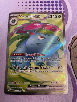 Pokemon 2023 SV151 Venasaur EX Full Art Card 182/165 Scarlet & Violet - Image 1