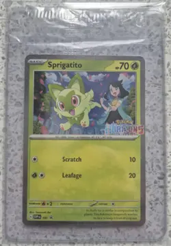 Pokemon Card - Sprigatito - Sealed Promo - Horizons - Black Star - SVP 191 - Image 1