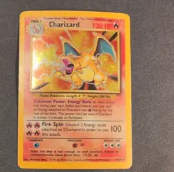 Pokemon Charizard Base Set Holo Rare English Card #4/102 1999 120 HP - Image 1