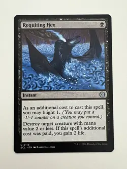 Requiting Hex MTG Magic the Gathering Card NM Near Mint ECL - Image 1