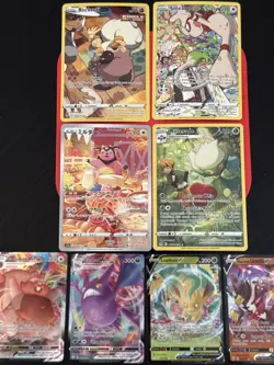 Pokemon TCG 8 Card Lot Trainer Gallery Illustration Rare Holo Waifu NM SWSH VMAX - Image 1