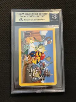 2016 Pokemon Center Mario Pikachu Playing Card – 9 Of Clubs BGS 10 Pristine - Image 3