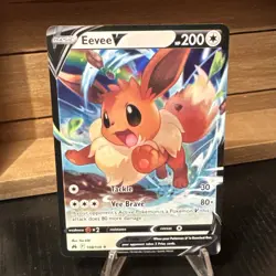 Eevee V Ultra Rare card 108/159 Sword & Shield Crown Zenith 2023 Pokemon NM/LP - Image 1