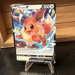 Eevee V Ultra Rare card 108/159 Sword & Shield Crown Zenith 2023 Pokemon NM/LP - Image 2