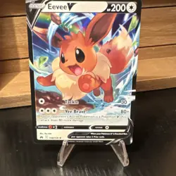 Eevee V Ultra Rare card 108/159 Sword & Shield Crown Zenith 2023 Pokemon NM/LP - Image 4