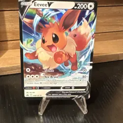 Eevee V Ultra Rare card 108/159 Sword & Shield Crown Zenith 2023 Pokemon NM/LP - Image 5