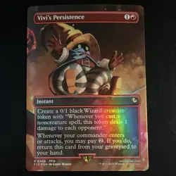 Magic: The Gathering Vivi's Persistence Holo Rare FFIX Red Instant Card 2025 - Image 1
