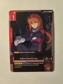 Marida Cruz GD01-093 R FOIL Newtype Rising Gundam Card Game - Image 1