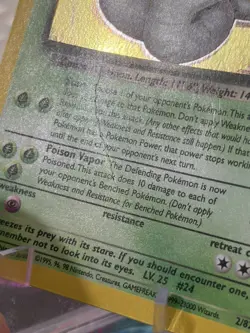 Dark Arbok 2/82 PL Holo Rare Pokemon Card Vintage 1999 WOTC Team Rocket Set HP - Image 3