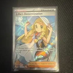 Pokemon TCG Mega Evolution Lillie’s Determination Full Art Trainer Card 169/132 - Image 1
