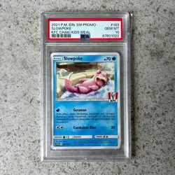 PSA 10 KFC SLOWPOKE - 183/SM-P Full Art Promo Indonesian Pokemon Card Gem Mint - Image 1
