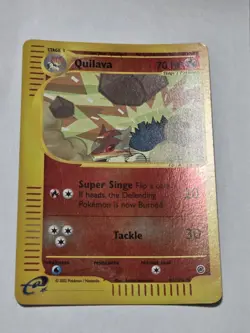 Pokemon TCG Quilava Reverse Holo Card 91/165 Expedition Base Set - Image 1