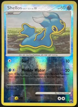 Pokemon Card Majestic Dawn Reverse Holo Shellos 73/100 LP - Image 1