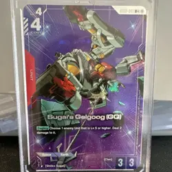 Gundam War TCG Sugai's Gelgoog (GQ) S032-041 R Unit Card 3/3 4 Cost Bandai - Image 1