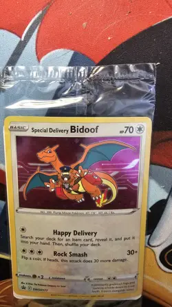 Special Delivery Bidoof SWSH177 SWSH: Sword & Shield Promo Cards Holo - Image 3