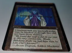 Magic The Gathering (MTG) CCG MISPRINT MISCUT - 1995 Ice Age - Staff of the Ages - Image 3