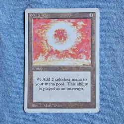 Magic the Gathering ~ MTG ~ 1x Sol Ring ~ HP ~ REVISED 90s vintage - Image 2