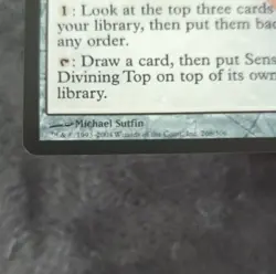 Magic: The Gathering Sensei's Divining Top Artifact 268/306 2004 Sutfin - Image 3