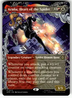 Arana, Heart of the Spider (Borderless) R Marvel's Spider-Man 213 NM - Image 1