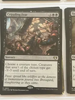 DDcards 🇨🇦MTG Magic The Gathering Commander Masters Crippling Fear - Image 1