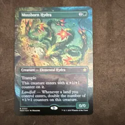 Magic: The Gathering Mossborn Hydra Foundations Rare Green 0337 Monztre Foil - Image 1