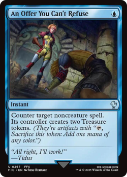 MTG magic 1x An Offer You Can't Refuse SURGE FOIL (M/NM) Commander Final Fantasy - Image 1