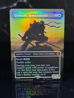 MTG Leonardo, Sewer Samurai (Borderless) Foil x1 #0215 - TMNT - Image 1
