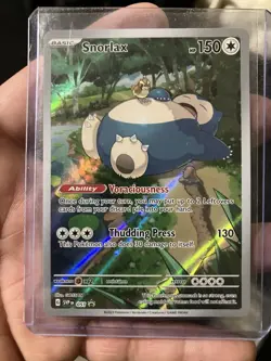 Snorlax SVP 051 Illustration Rare - Pokemon 151 ETB Black Star Promo Sealed NM - Image 1
