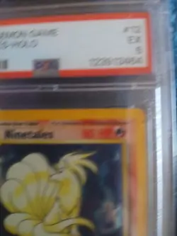 1999 POKEMON BASE SET UNLIMITED #12 NINETALES-HOLO PSA 5 - Image 3