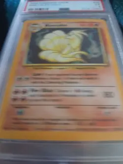 1999 POKEMON BASE SET UNLIMITED #12 NINETALES-HOLO PSA 5 - Image 5