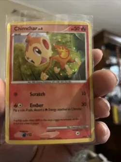 Pokemon TCG Chimchar LV.8 DP02 Black Star Promo Holo - Image 1