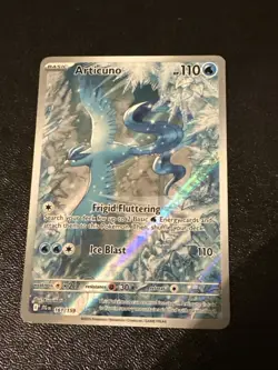 Pokemon TCG Scarlet And Violet Journey Together Articuno Full Art Holo 161/159 - Image 1
