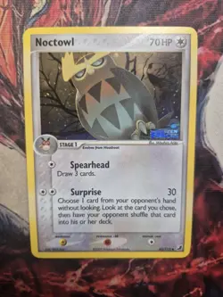 Pokemon Noctowl 43/115 Unseen Forces Reverse Holo Stamped 2005 - NM/LP - Image 1