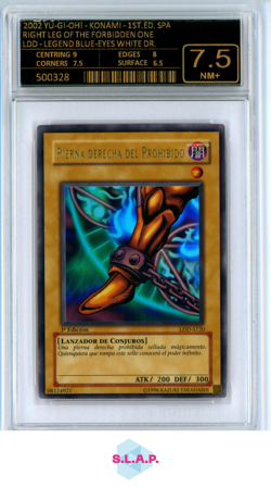 RGHT LEG OF THE FORBIDDEN ONE YUGIOH S120 2002 LDD SPANISH 1ST EDITION EG 7.5 - Image 1