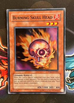 YUGIOH BURNING SKULL HEAD SUPER RARE EXCELLENT WB01-EN003 - Image 1
