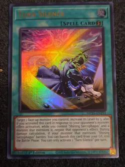 x1 Turn Silence - MP25-EN192 - Ultra Rare - 1st Edition Yu-Gi-Oh! M/NM - Image 1