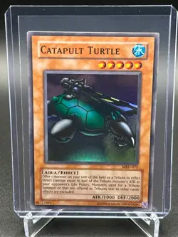 Yugioh TCG Catapult Turtle MRD-075 Vintage Holo MP - Image 1