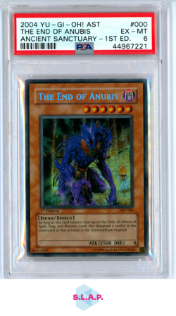 THE END OF ANUBIS ANCIENT SANCTUARY-1ST ED. 2004 YU-GI-OH! AST-ANCIENT 000 PSA 6 - Image 1