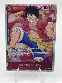 One Piece TCG English OP01-024 Monkey D Luffy SR Foil - Image 1