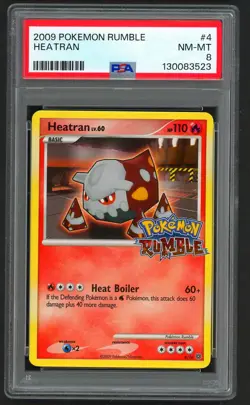 Pokemon Cards - PSA 8 Heatran 4/16 - Pokemon Rumble Holo - NM-MT - PSA8 - Image 1