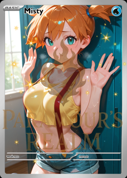 Adult Misty Full Art Pokemon TCG Waifu Goddess Story Custom Trading Card - Image 2