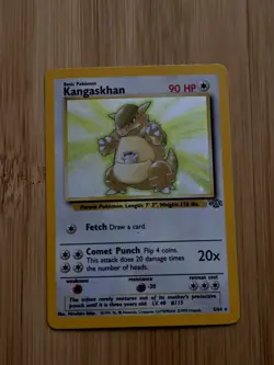 Holo Kangaskhan 5/64 Rare Pokemon Card Jungle Set WOTC Vintage 1999 LP - Image 1