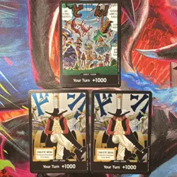 One Piece Card Game DON!! Card Lot - Hawk-Eye Mihawk 3x Regular English - Image 1