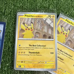 3x Jumbo Pikachu 'At The Museum' promo cards *NEW* - Pokemon TCG London 2026 - Image 3