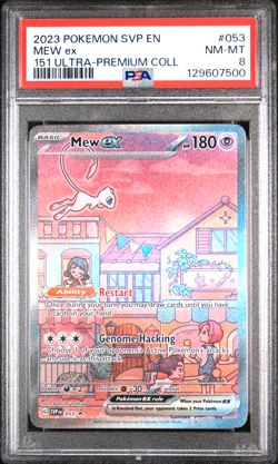 Pokemon Mew EX 053 Ultra Premium Collection Black Star Promo Card PSA 8 - Image 1