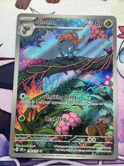 Pokemon TCG Obsidian Flames Gloom 198/197 Holo Illustration Rare Card - Image 3