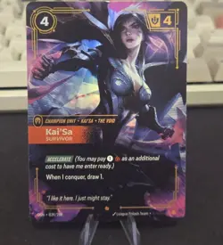 Kaisa Card Champion Rare 039/298 Kai'Sa Survivor Riftbound Foil English - Image 1