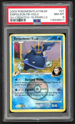 Pokemon Cards - PSA 8 Empoleon FB 27/147 - Supreme Victors Crosshatch League - Image 1